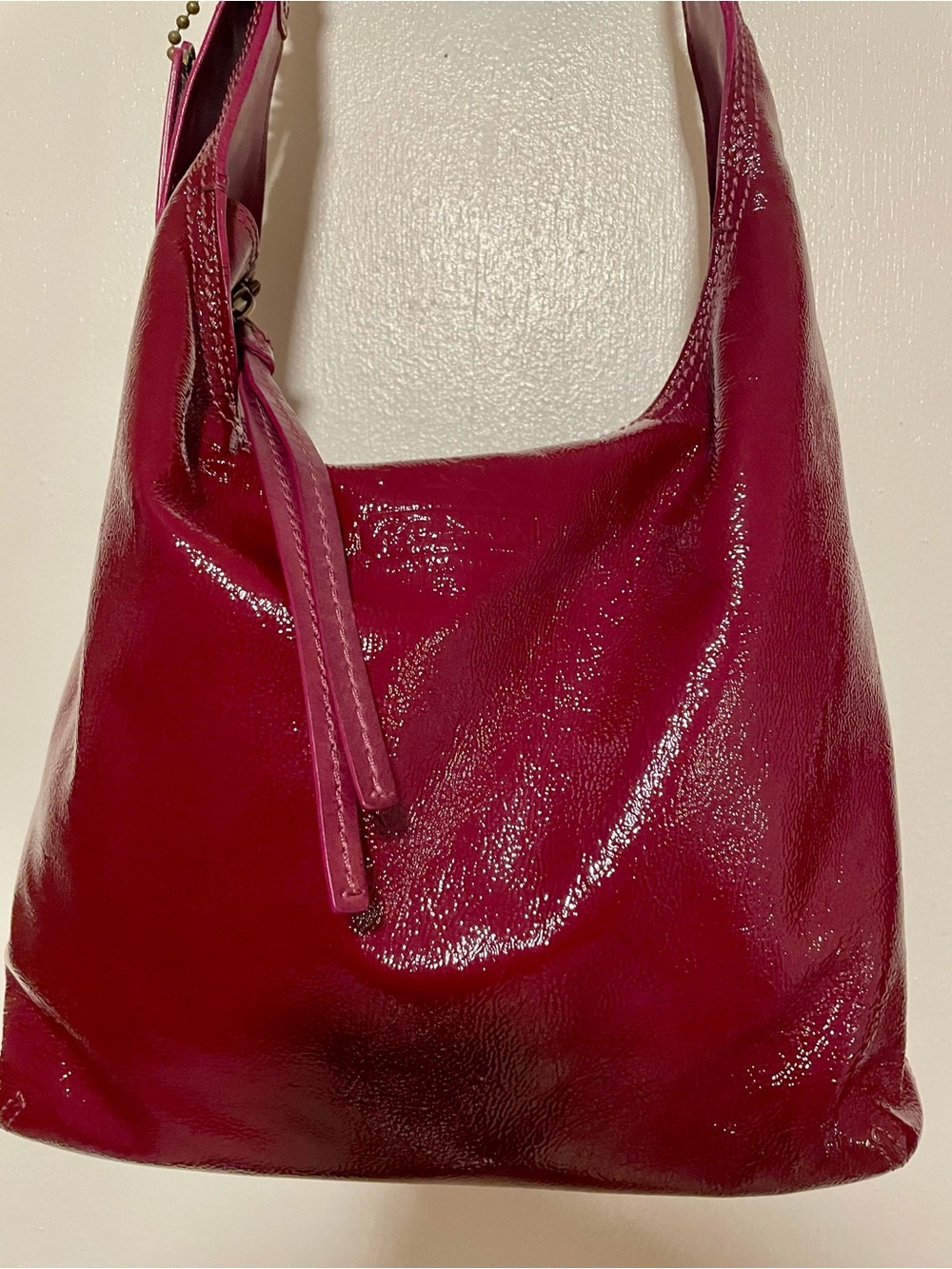 Coach Patent Leather Shoulder Bag in Purple